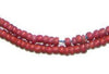 Old Red White Heart Beads (2mm)