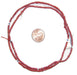 Old Red White Heart Beads (2mm) - The Bead Chest
