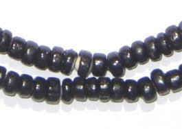 Black White Heart Beads (6mm) - The Bead Chest