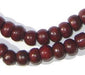 Red Wood Beads (8mm, Round) - The Bead Chest