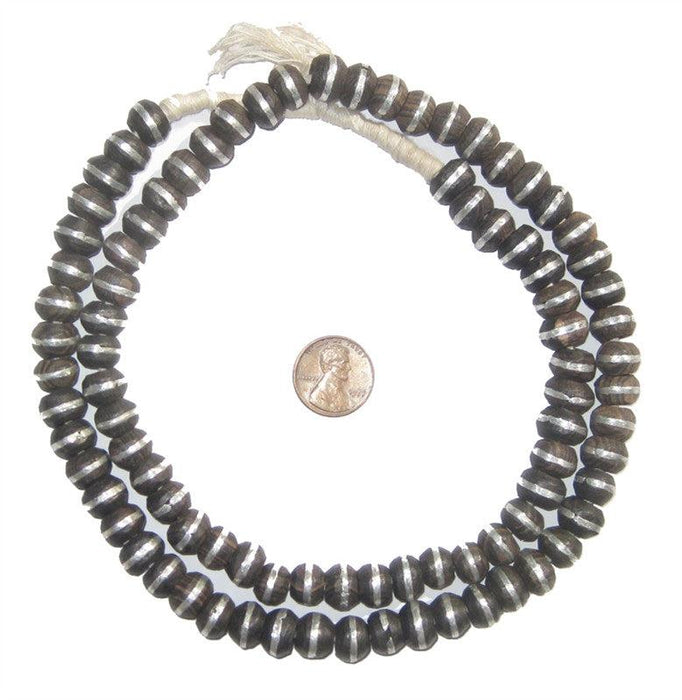 Ebony Mali Prayer Beads (6x11mm) - The Bead Chest