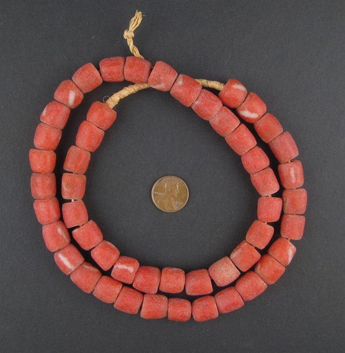 Yoruba Mock Coral Beads - The Bead Chest